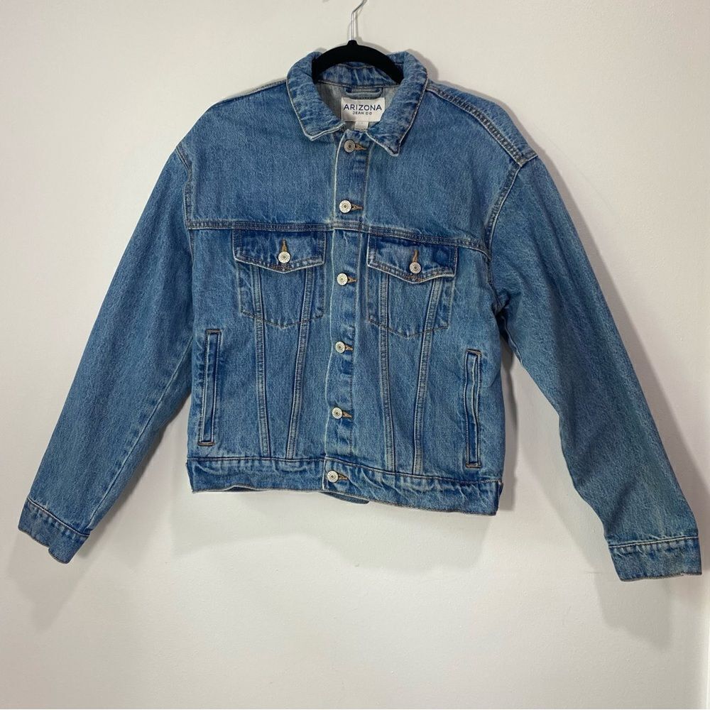 Vintage Arizona Denim Jean Jacket Button Down Closure - Picture 3 of 9